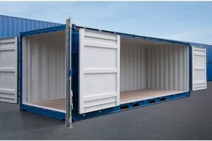 20FT Open Side New (One Trip) Shipping Container Blue